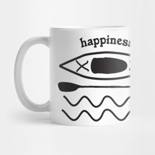 Kayaking is Happiness illustration Mug